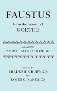 コールリッジ英訳版ゲーテ『ファウスト』<br>Faustus: from the German of Goethe : Translated by Samuel Taylor Coleridge