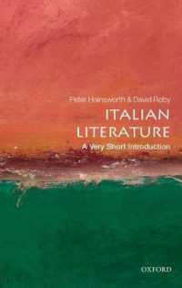 VSIイタリア文学<br>Italian Literature : A Very Short Introduction (Very Short Introductions)