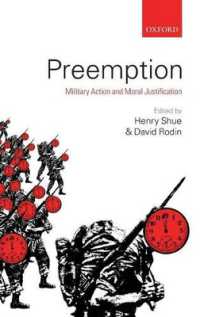 先制：軍事行動と道徳的正当化<br>Preemption : Military Action and Moral Justification