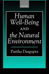 クオリティ・オブ・ライフと自然環境<br>Human Well-Being and the Natural Environment