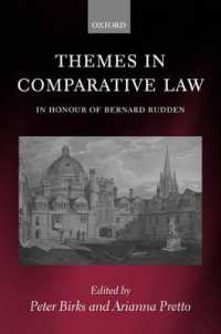 Themes in Comparative Law : In Honour of Bernard Rudden