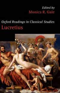 オックスフォード版ルクレティウス読本<br>Oxford Readings in Lucretius (Oxford Readings in Classical Studies)