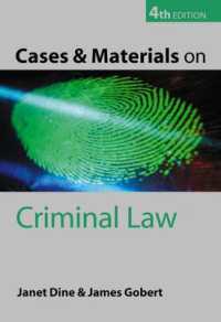 Cases and Materials on Criminal Law （4TH）