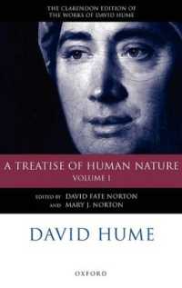 クラレンドン版ヒューム『人性論』第１巻：テクスト編<br>David Hume: a Treatise of Human Nature : Volume 1: Texts (Clarendon Hume Edition Series)