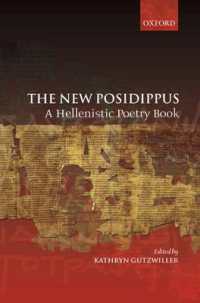 The New Posidippus : A Hellenistic Poetry Book