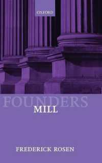 ミル（近代政治・社会思想の創建者）<br>Mill (Founders of Modern Political and Social Thought)