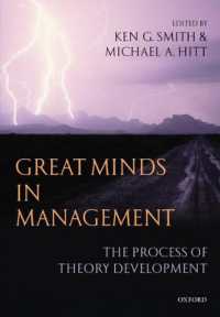 Great Minds in Management : The Process of Theory Development
