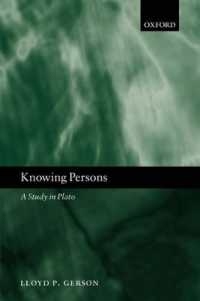 Knowing Persons : A Study in Plato