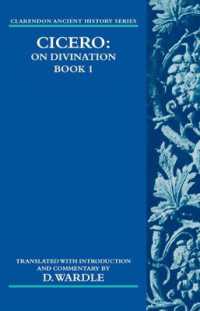 Cicero on Divination. Book 1 (Clarendon Ancient History Series)