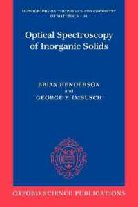 Optical Spectroscopy of Inorganic Solids (Monographs on the Physics and Chemistry of Materials)
