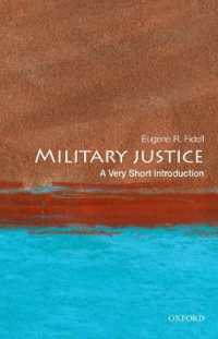 Military Justice: a Very Short Introduction (Very Short Introductions) -- Paperback / softback