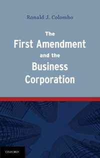 合衆国憲法第一修正と事業会社<br>The First Amendment and the Business Corporation