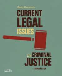 Current Legal Issues in Criminal Justice : Readings （2ND）