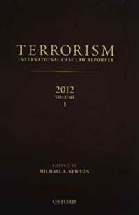 Terrorism: International Case Law Reporter 2012 (Terrorism: International Case Law Reporter) -- Hardback