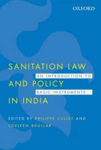 Sanitation Law and Policy in India : An Introduction to Basic Instruments