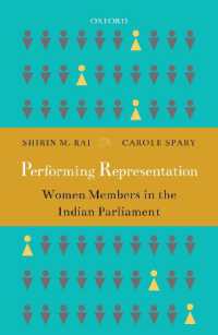 Performing Representation : Women Members in the Indian Parliament