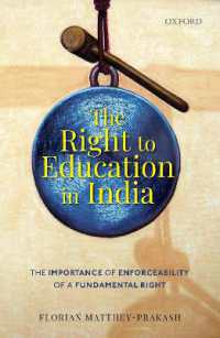 The Right to Education in India : The Importance of Enforceability of a Fundamental Right