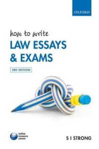 学生向け　法学論文の書き方入門（第３版）<br>How to Write Law Essays and Exams （3RD）