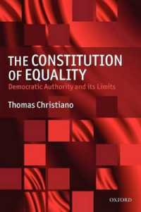 平等の確立：民主的権威の限界<br>The Constitution of Equality : Democratic Authority and Its Limits