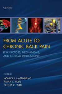 From Acute to Chronic Back Pain : Risk Factors, Mechanisms, and Clinical Implications