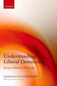 リベラル・デモクラシーの理解：政治哲学論集<br>Understanding Liberal Democracy : Essays in Political Philosophy