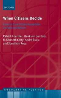 When Citizens Decide : Lessons from Citizen Assemblies on Electoral Reform (Comparative Politics)