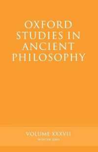 Oxford Studies in Ancient Philosophy Volume 37 (Oxford Studies in Ancient Philosophy)
