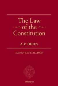 Ａ．Ｖ．ダイシー『憲法序説』（原書）復刊<br>The Law of the Constitution