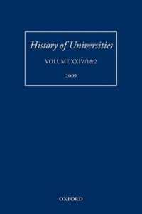 History of Universities : Volume XXIV/1&2 (History of Universities Series)