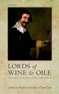 'Lords of Wine and Oile' : Community and Conviviality in the Poetry of Robert Herrick