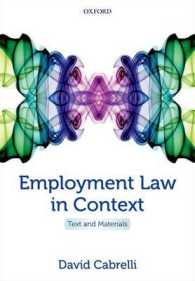 労働法とその背景：読本・資料<br>Employment Law in Context : Text and Materials （PAP/PSC）