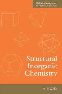 構造無機化学（第５版・復刊）<br>Structural Inorganic Chemistry (Oxford Classic Texts in the Physical Sciences)