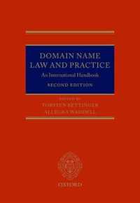 ドメイン名の法と実務：国際ハンドブック（第２版）<br>Domain Name Law and Practice : An International Handbook （2ND）