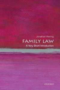 VSI家族法<br>Family Law: a Very Short Introduction (Very Short Introductions)