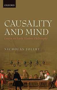 Causality and Mind : Essays on Early Modern Philosophy