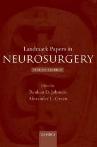 脳神経外科：主要論文集（第２版）<br>Landmark Papers in Neurosurgery (Landmark Papers in) （2ND）