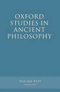 Oxford Studies in Ancient Philosophy, Volume 44 (Oxford Studies in Ancient Philosophy)