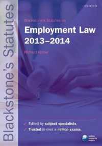 Blackstone's Statutes on Employment Law 2013-2014 （23TH）
