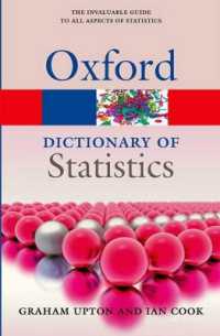 オックスフォード統計学辞典（第３版）<br>A Dictionary of Statistics 3e (Oxford Quick Reference) （3RD）