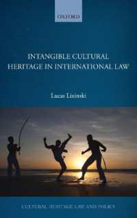 国際法上の無形文化資産<br>Intangible Cultural Heritage in International Law (Cultural Heritage Law and Policy)