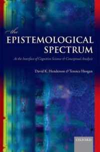 The Epistemological Spectrum : At the Interface of Cognitive Science and Conceptual Analysis
