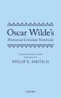 オスカー・ワイルドの歴史研究ノート（初公刊）<br>Oscar Wilde's Historical Criticism Notebook