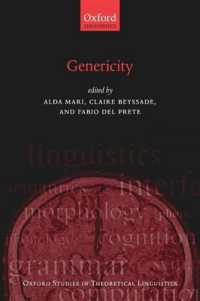 総称性（オックスフォード理論言語学研究叢書）<br>Genericity (Oxford Studies in Theoretical Linguistics)