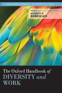オックスフォード版 多様性と労働ハンドブック<br>The Oxford Handbook of Diversity and Work (Oxford Library of Psychology)