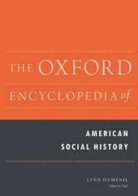 オックスフォード版　アメリカ社会史百科事典（全２巻）<br>The Oxford Encyclopedia of American Social History (Oxford Encyclopedias of American History)