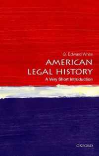 American Legal History : A Very Short Introduction (Very Short Introductions) -- Paperback / softback