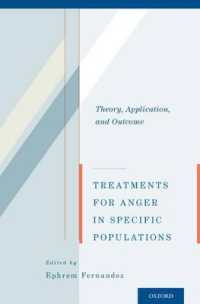 Treatments for Anger in Specific Populations : Theory, Application, and Outcome