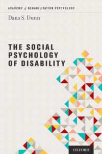 障害の社会心理学<br>The Social Psychology of Disability (Academy of Rehabilitation Psychology Series)