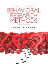 Introduction to Behavioral Research Methods （6TH）
