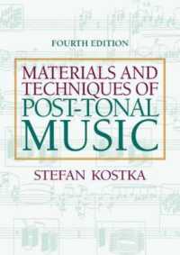 Materials and Techniques of Post Tonal Music （4TH）